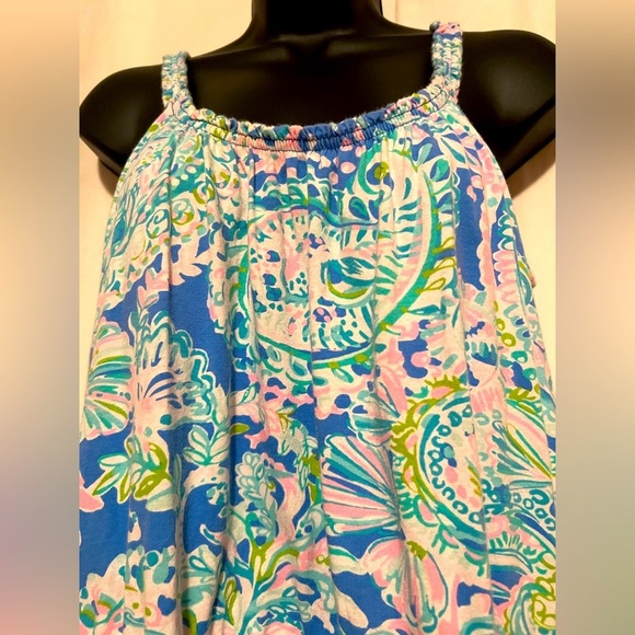 Lilly Pulitzer Loro Swing Dress Multi Dream Team Pink Blue Sz S - Picture 2 of 4